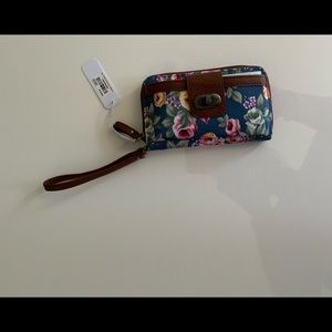 Charming Charlie Floral Wallet/Wristlet